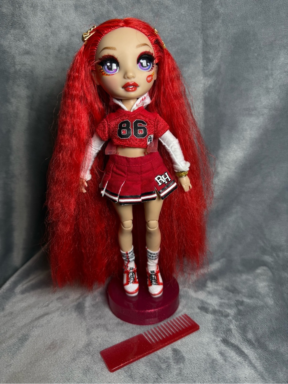 Rainbow High Cheer Ruby Anderson Red Doll – No Pom-Poms